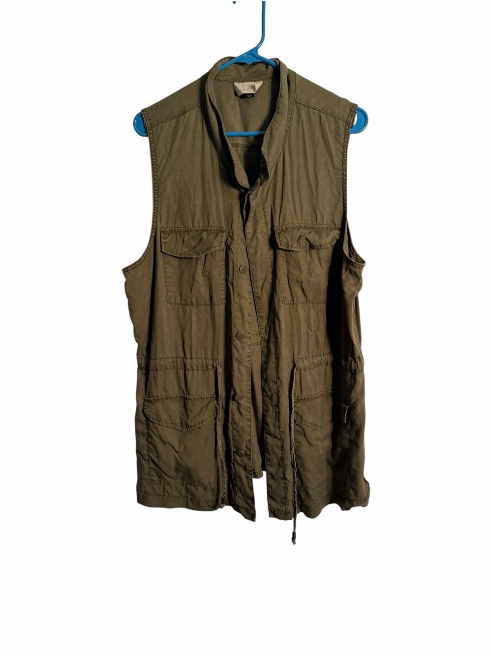 Universal Thread Olive Green Utility Vest with Front Pockets